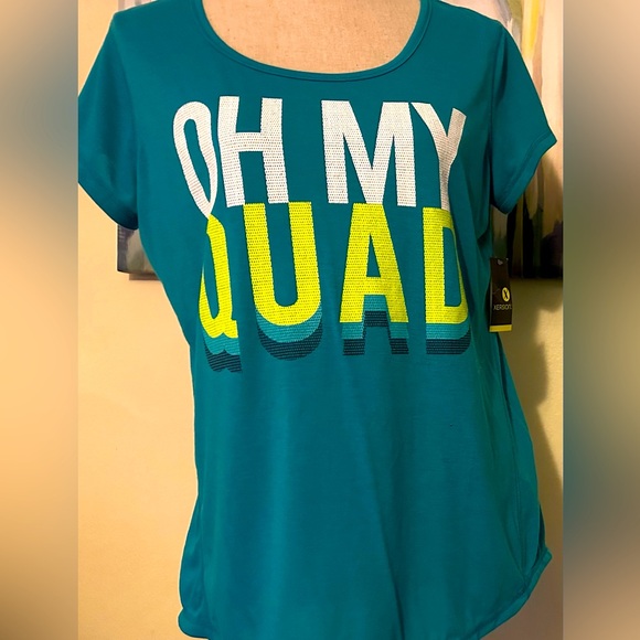 NWT Xersion shirt size M in teal color - Picture 1 of 4